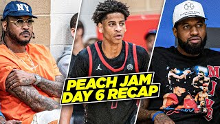 Kiyan Anthony Put On A SHOW In Front Of NBAAll Stars  Peach Jam Day 6 Recap [upl. by Miarhpe847]