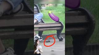 Eggplant drop prank 🤪 laugher comedy viralvideo [upl. by Natfa610]