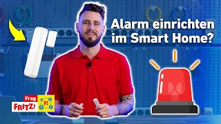 Alarmanlage im Smart Home einrichten  Frag FRITZ [upl. by Dailey]