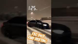 F30 340i SNOW DRIFTING❄️❄️ bmw drift F30 340i B58 RWD XDELETE XDRIVE TRACTIONOFF subscribe [upl. by Barta442]