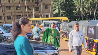 Blessing of vehicles Christopher Association Agrar church Bantwal [upl. by Tallbott]