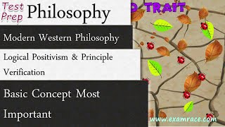 Modern Western Philosophy  Logical Positivism amp Principle Verification Philosophy [upl. by Ruelu]