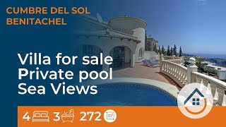 Villa for sale Cumbre del Sol Sea Views Pool Costa Blanca [upl. by Illak666]