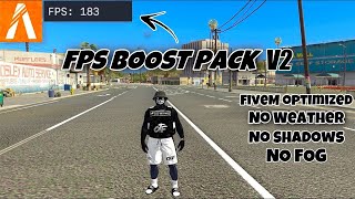 🔧FIVEM FPS Boost Graphics Pack V2 OPTIMIZED 170 FPS No Shadows Low Vegetation Better FPS [upl. by Nabe]