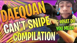 Daequan Cant Snipe Daequan Funny Moments Compilation  Fortnite funniest moments [upl. by Netsirc]