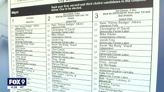 Minneapolis election ranked choice voting explained  FOX 9 KMSP [upl. by Eusassilem136]