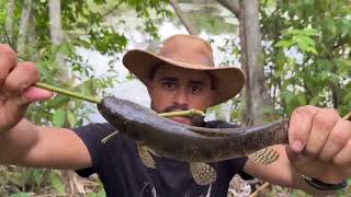 Pescando TRAÍRA Gigantes Pescaria de TRAÍRA com vara de bambu Parazão Rústico [upl. by Brodsky75]