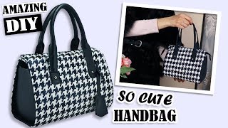 FANTASTIC DIY PURSE BAG POPULAR PRINT  Zipper Handbag Tutorial Fashion Design 2019 [upl. by Yvi476]