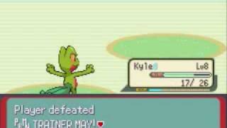 Lets Play Pokemon Emerald Part 2 Pug vs May Round 1 [upl. by Enytnoel334]