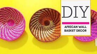 HOW TO AFRICAN WALL BASKET DECOR [upl. by Hawken]