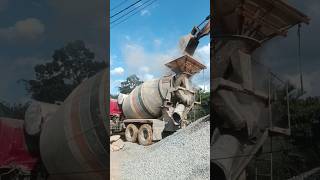 Excavator beko truk molen concrete mixer excavator [upl. by Lalage]