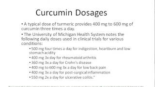 Curcumin Dosage  Video Lesson on Turmeric Curcumin Dosages [upl. by Juli746]