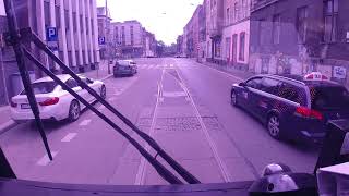 Tramwaje Śląskie  Linia 5  Bytom Plac Sikorskiego  Zabrze Zaborze Pętla  CABVIEW [upl. by Arenat]