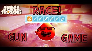 SHELL SHOCKERS GUN GAME RACE ft yahboyyah [upl. by Ynohtn]