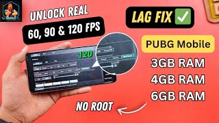 Unlock Real 60 FPS 90 FPS 120 FPS in PUBG Mobile🔥  HOW TO FIX LAG IN PUBG MOBILE ✅ [upl. by Fiden306]