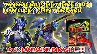 10 UC DIKASIH AUG API TANGGAL RILIS PETI PREMIUM DAN LUCKY SPIN TERBARU PUBG MOBILE [upl. by Elocin]