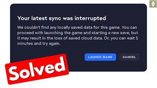 Fix your latest sync was interrupted ea fifa 23  we couldnt find any locally saved data [upl. by Mcwilliams]