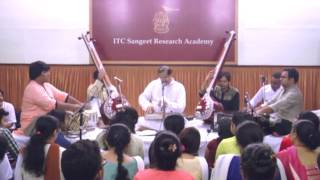 Guru Pandit Ajoy Chakrabarty  Raga Nand and Pilu Thumri [upl. by Nirmak689]