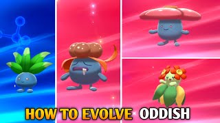 How To Evolve Oddish Into Vileplume And Bellossom In Pokemon Sword amp Shield  Galar Pokedex [upl. by Giltzow]