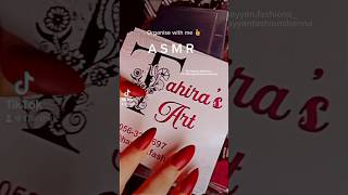 Organize with me  ASMR  Organization  Henna Artist  Hayyan fashions henna mehndi asmr [upl. by Fenner719]