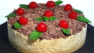 Tarta de turrón de Jijona sin horno  Recetas de cocina paso a paso tutorial Loli Domínguez [upl. by Ylrebmic]