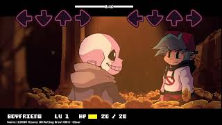 Friday Night Funkin VS Sans Last Determined DEMO  Start of a TaleLoveFinale FNF ModUndertale [upl. by Kyle]