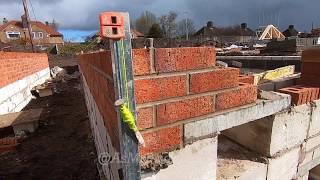 Bricklaying for beginners  setting up profiles and clamps [upl. by Angus302]