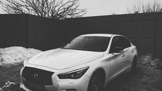 Infiniti q50 New custom exhaust sound  Resonator installation [upl. by Areval]