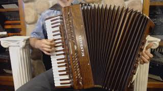 SCANINT120MW  Mahogany Scandalli Intense Piano Accordion LMM H 41 120 12999 [upl. by Tirza]