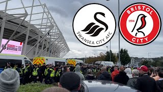 SWANSEA CITY 11 BRISTOL CITY  CROWD CHAOS IN GRUDGE MATCH  STILL UNBEATEN AT HOME  MATCH VLOG [upl. by Edea59]