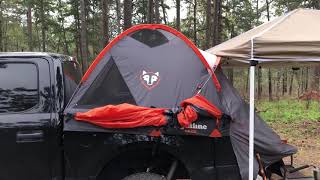 Overlanding on a budget part 2 Rightline Gear Truck Bed Tent Review [upl. by Nomead96]