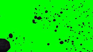 asteroid field in motion  free green screen effects  free use [upl. by Ydnyc]