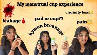 my menstrual cup experience🩸😱2 years journey🥺 [upl. by Aldin479]