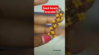 Beautiful sead beads bracelet making😱bracelet kaise banayediyshortsbracelettrendingDIYbyMS [upl. by Berck]