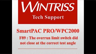 SmartPAC PRO integrated with WPC2000  F89 Error [upl. by Adnara]