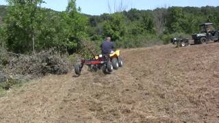 Sodbuster Atv Foodplot Discing a new foodplot [upl. by Marka943]