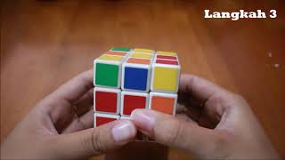 CARA MENYELESAIKAN RUBIK 3X3 TANPA RUMUS BAGI PEMULA [upl. by Zora776]