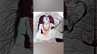 Draw ShivJi Painting llPlz like and subscribe my channel 🙏sunitasachanvlogshort [upl. by Oirobil68]