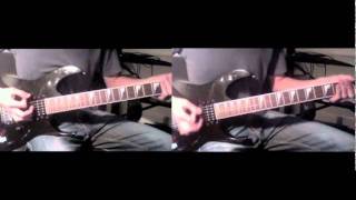 Asking Alexandria  Another Bottle Down wTABS  Dual Guitar Cover [upl. by Nalyak554]