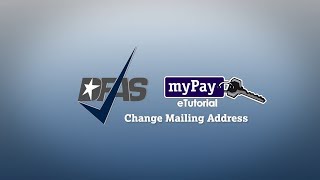 DFAS myPay How to Change Your Mailing Correspondence Address [upl. by Santiago]