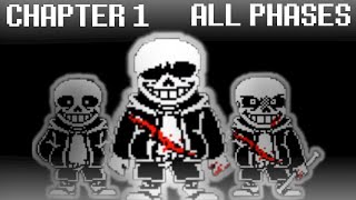 Undertale Last Breath Chapter 1 ALL 3 Phases 1 Death  Undertale Fangame [upl. by Jews250]