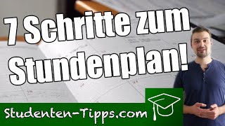 Erstsemester aufgepasst 7 einfache Schritte zum Stundenplan  Studententipps [upl. by Oniskey]