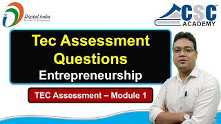 CSC TEC Exam Assessment Questions and Answers 2024  Hindi and English  Complete 1 Assessment [upl. by Giuditta]