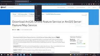 ArcMap Cara Download ArcGIS Server Map Service  Feature Service amp ArcGIS Online Feature Service [upl. by Arfihs]