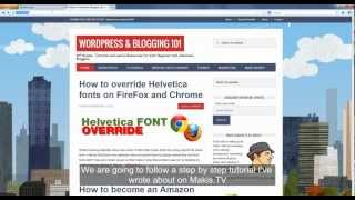 Helvetica Fonts CSS Override Tutorial by MakisTV [upl. by Adiene]