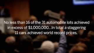 RM Auctions and Sothebys RecordBreaking Car Auction Art of the Automobile [upl. by Jana]