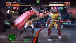 Beating AQ5 Unstoppable Colossus with linked nodes 1 Regen  200 Attack and Health [upl. by Aramahs]