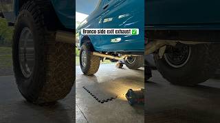 1979 ford bronco side exit exhaust DIY [upl. by Rehtul66]