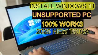 How to Install Windows 11 on Unsupported PCs  INSTALL WINDOWS 11 IN UNSUPPORTED PC  2024 METHOD [upl. by Renaud]