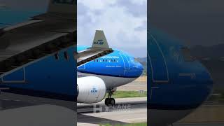 Another KLM A330 short takeoff from TNCM [upl. by Tsenre]